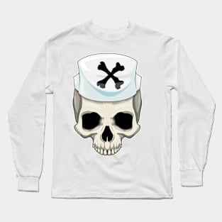 Skull Nurse Long Sleeve T-Shirt